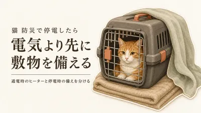 寒くなる前に見直す猫の防災用ペットヒーター｜停電時に使えないものと備えるもの