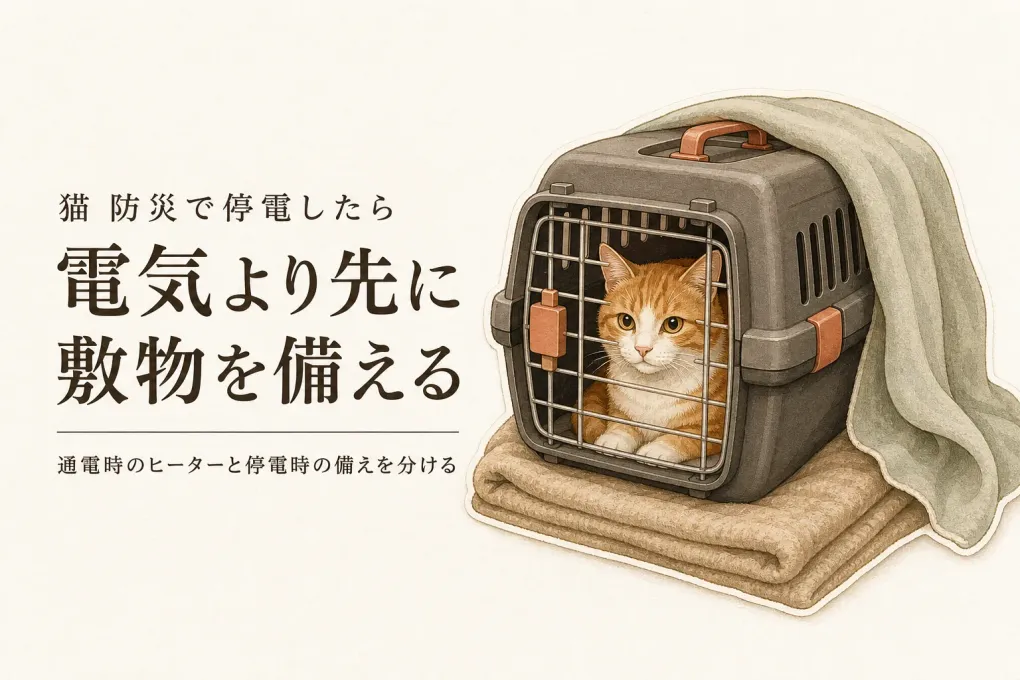 寒くなる前に見直す猫の防災用ペットヒーター｜停電時に使えないものと備えるもの