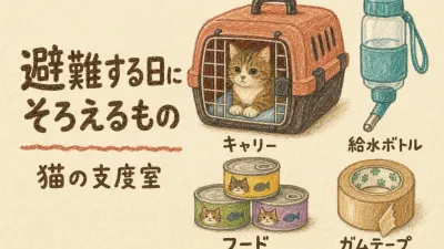 猫と避難する日にそろえるもの（と、「防災対応」の表示では分からないこと）