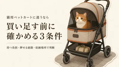 猫にペットカートは必要？軽量・折りたたみを選ぶ前の判断基準