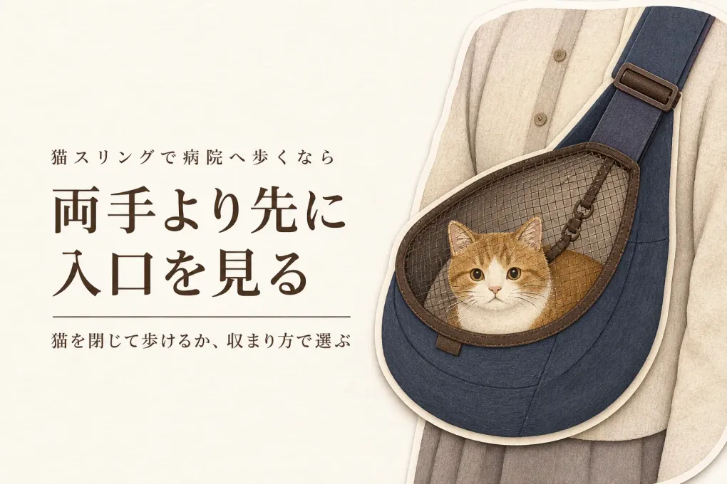 猫スリングおすすめランキング｜近所の病院へ歩くならショルダー型キャリーとどう選ぶ？